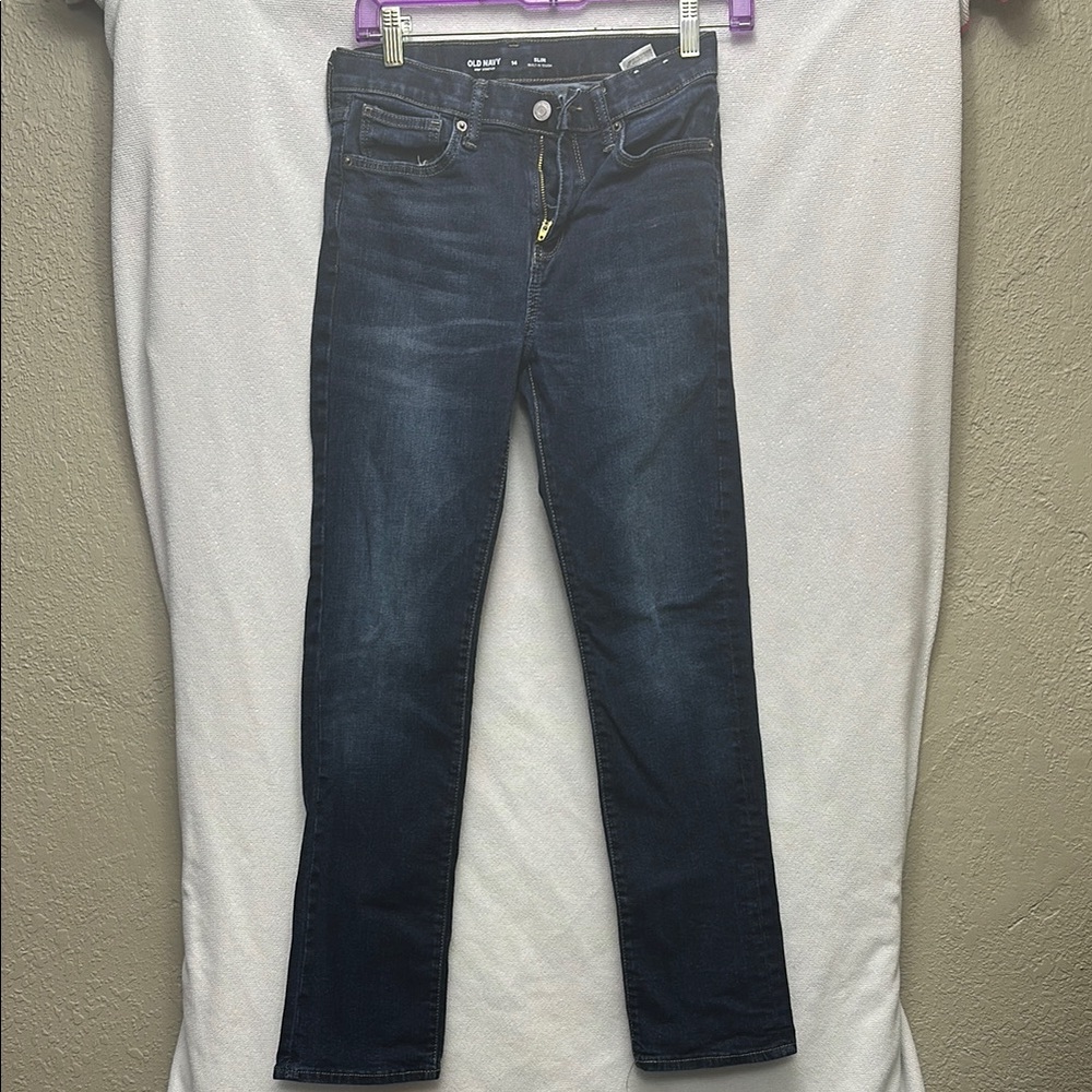 Old Navy Blue Classic Straight Leg Jeans